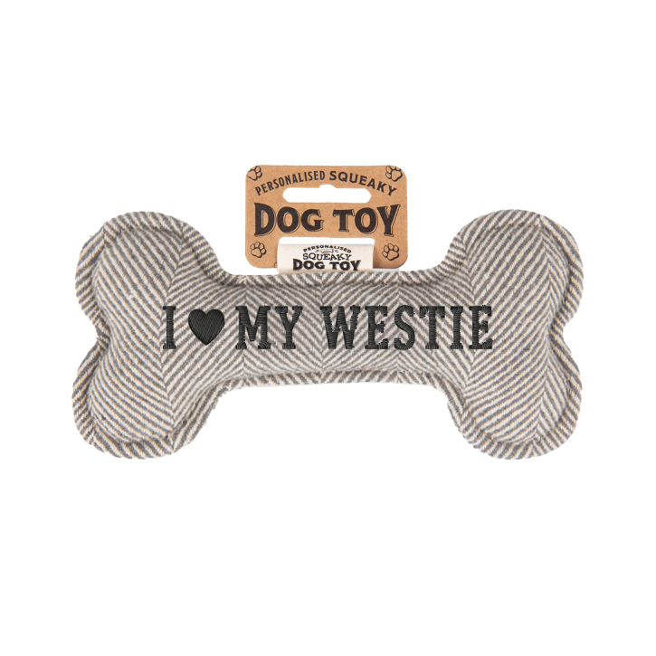 Quietschender Hunde Knochen form-Hundespielzeug Westie