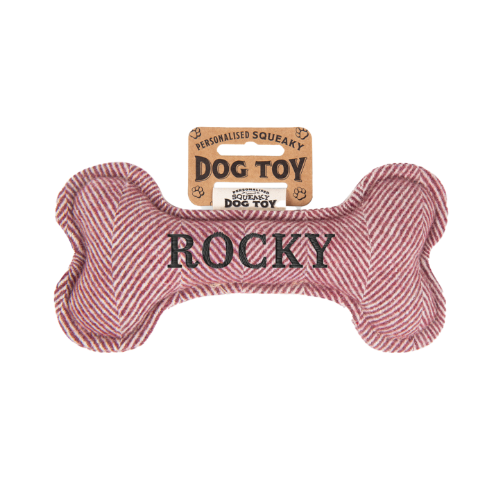 Quietschender Hunde Knochen form-Hundespielzeug Rocky