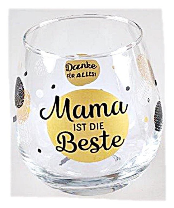 Whiskyglas, Wasserglas oder auch Weinglas mit Spruch- Mama ist die