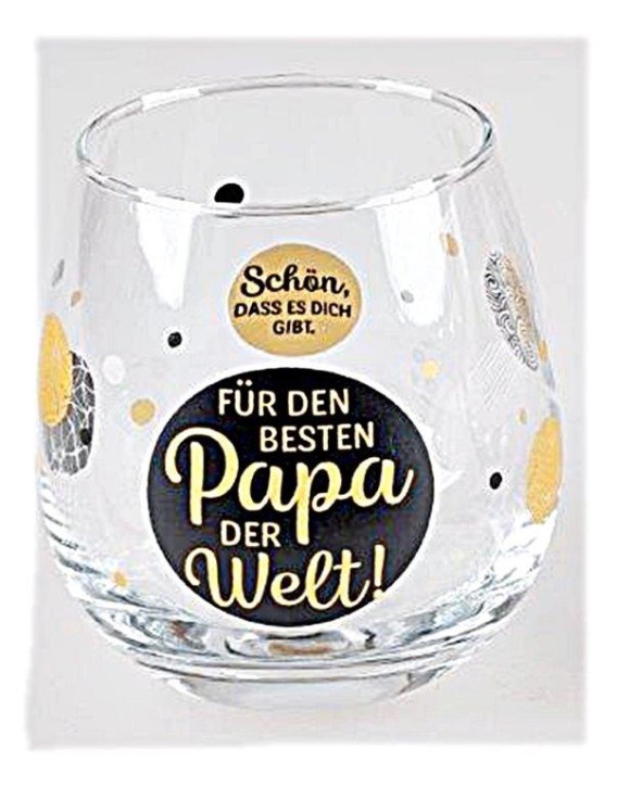 Whiskyglas, Wasserglas oder auch Weinglas mit Spruch Für Papa
