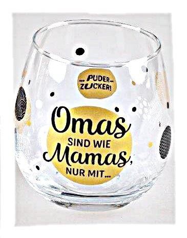 Whiskyglas, Wasserglas oder auch Weinglas für die Oma mit Spruch Omas sind