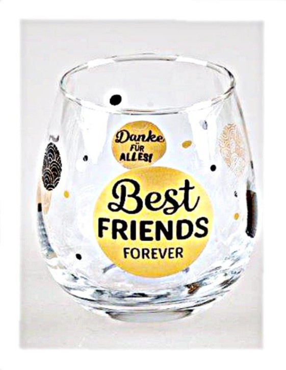 Whiskyglas, Wasserglas oder auch Weinglas mit Spruch-Best Friends Forever