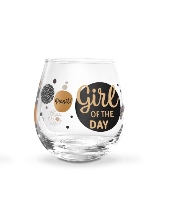Whiskyglas, Wasserglas oder auch Weinglas mit Spruch - Girl of the Day