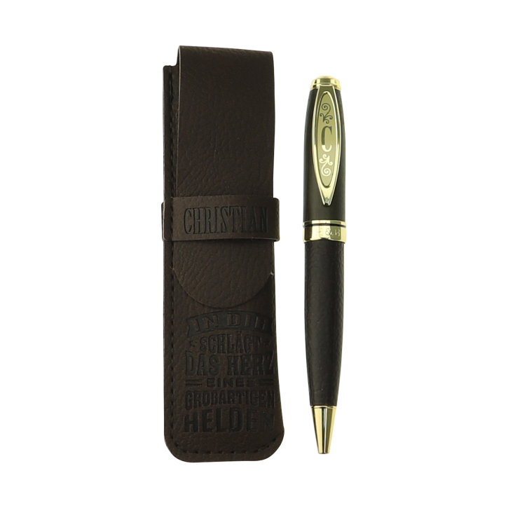 Bamboo Persönlicher  Kuli Kugelschreiber Stift mit Namen o. Spruch Geschenk (Kuli Christian )