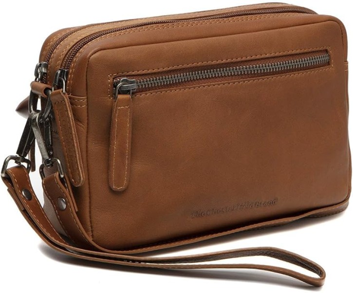 The Chesterfield Brand - Leder Umhängetasche Cognac Samui 21,5x14x7,5cm für Männer The Chesterfield Brand - Leder Umhängetasche Cognac Samui 21,5x14x7,5cm für Männer