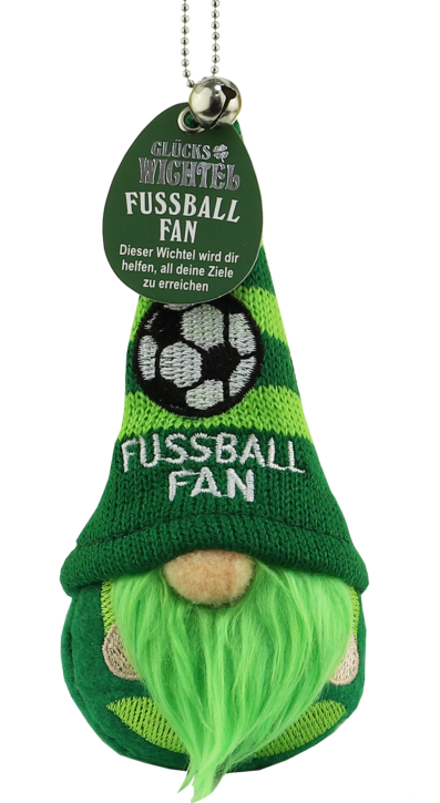 H&H Glücksbringer Maskottchen-Ich bring Dir Glück-Glückswichtel Fussball Fan