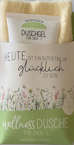 Relax-Geschenk-Set, Wellness Dusche Wiese