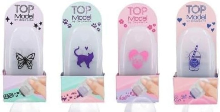 4 Stück TOPModel Stempelroller, Stempel, Kinderstempel mit verschiedenen Motiven- kein Stempelkissen nötig