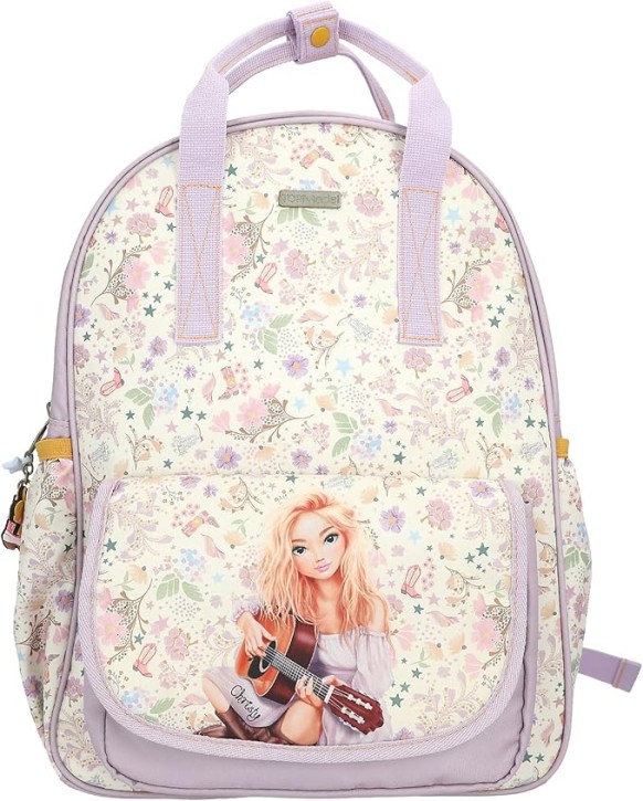 TOPModel Cowgirl - Rucksack in Lila und Creme, mit Model Motiv