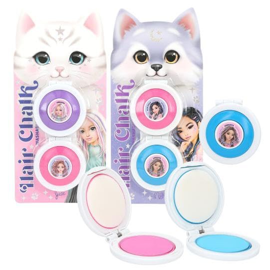 1 Set TOPModel Haarkreide-Set Beauty and Me, 2 Farben pro Set, 2,1 g je Farbe, Leicht auswaschbar