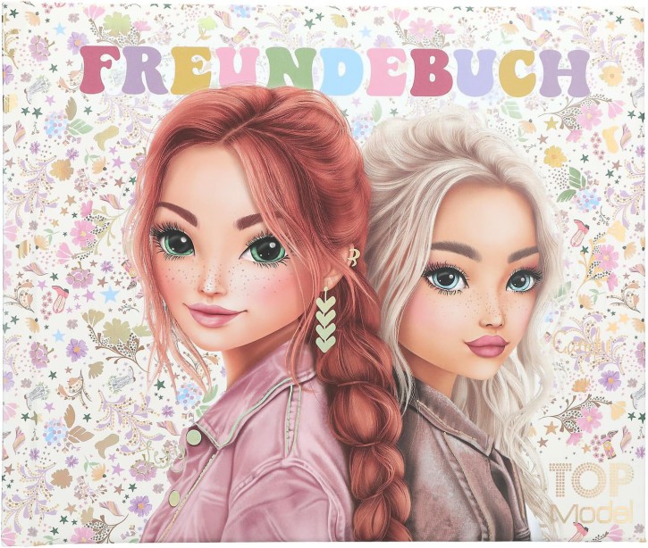 TOPModel Freundebuch Cowgirl mit Blumen- und Sternenmuster