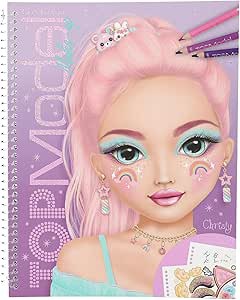 Depesche Album zum Ausmalen und Erstellen von Top Model Make up, Modell Christy