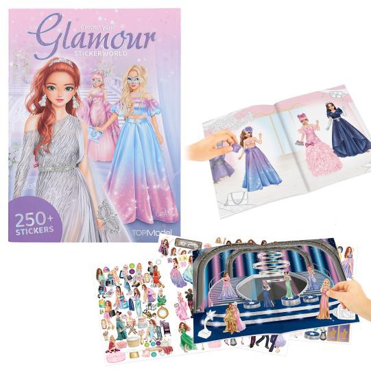  Glamour Stickerworld - Stickerbuch | mit 24 Seiten verschiedener Model Motive ca. 250 Sticker