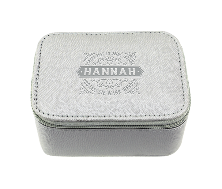 History & Heraldry personalisierte, persönliche Schmuckschatulle/Schmuckkästchen - Schmuckbox Metallic Hannah