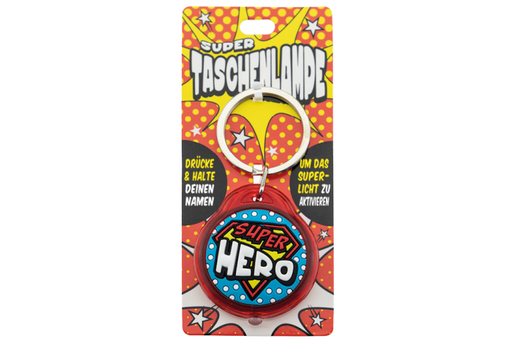 Super Taschenlampe mit Titel: Super Hero