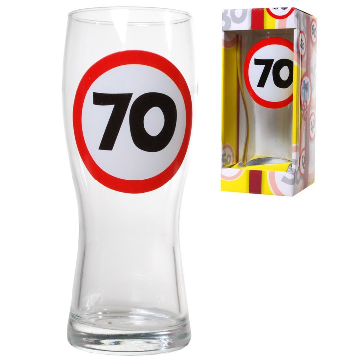 Bierglas 70 zum 70.Geburtstag