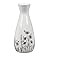 Formano 1 Stück Blumenvase Dekovase Vase aus Keramik Vase 16cm  Blumenwiese schwarz/weiss
