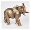 Deko Elefant 20x16cm Kunststein antik-gold