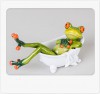 Frosch in Badewanne 16cm lustiger Deko - oder Geschenkartikel
