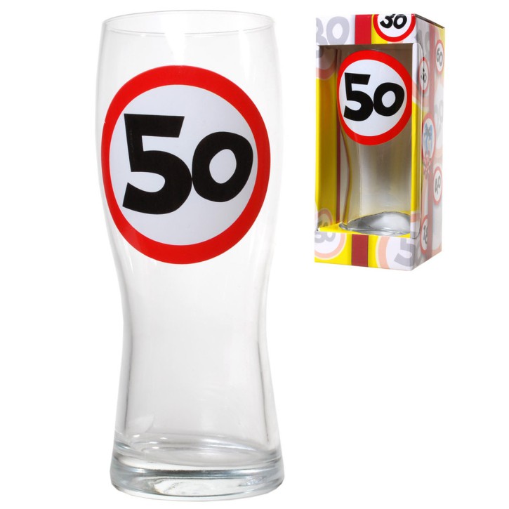 Bierglas 50 zum 50.Geburtstag