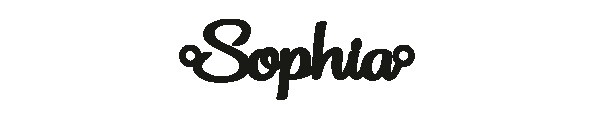 Versilbertes Armband mit Namen Sophia