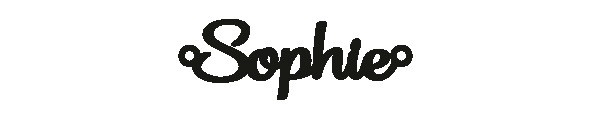 Versilbertes Armband mit Namen Sophie