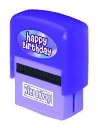 Kinderstempel mit Happy Birthday