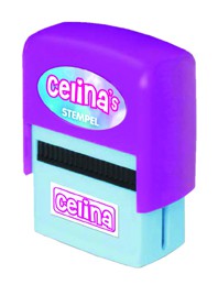 Kinderstempel mit Namen celina  (klein geschrieben)