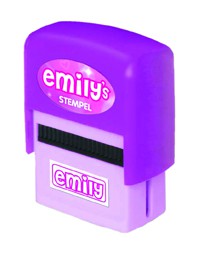 Kinderstempel mit Namen emily  (klein geschrieben)