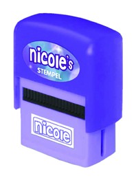 Kinderstempel mit Namen nicole  (klein geschrieben)