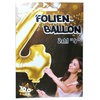 1Stück Riesen-Folien-Ballon XXL Heliumballon Zahl 4 - vier-, gold  Kunststoff, 1 m
