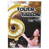 1 Stück Riesen-Folien-Ballon XXL Zahl 6 - Sechs- , gold 1m groß
