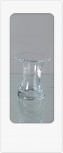 Vase 15cm aus Kristallglas mundgeblasen