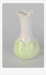 Vase 13cm Springtime grün aus glasiertem Steingut