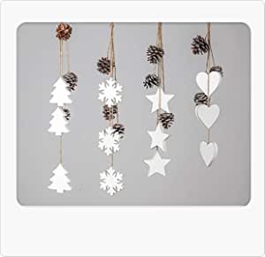 Hänger aus Holz Natur-weiss 1 Modell sortiert