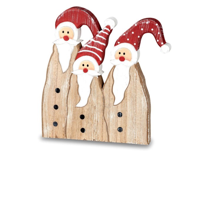 Weihnachtliche Dekoration Nikolausgruppe 17x19cm aus Holz gefertigt und handbemalt