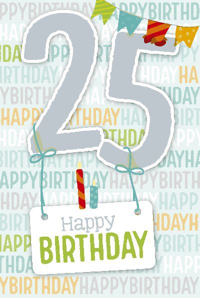 Depesche Zahlenkarten mit Musik 25 Happy Birthday