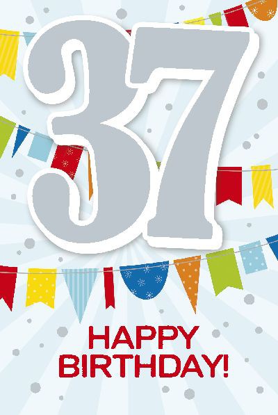 Depesche Zahlenkarten mit Musik 37 Happy Birthday