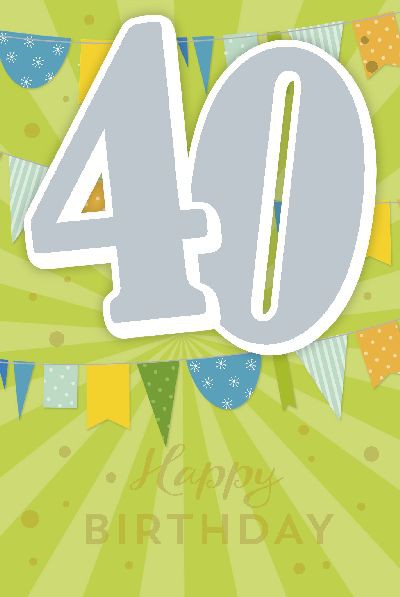 Depesche Zahlenkarten mit Musik 40 Happy Birthday
