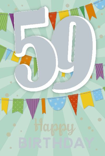 Depesche Zahlenkarten mit Musik 59 Happy Birthday