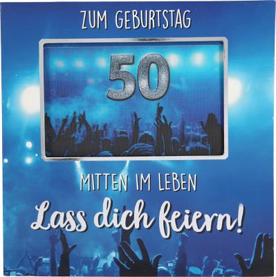 Musikkarten3d Geburtstag Zum Geburtstag 50 Mitten Im Leben