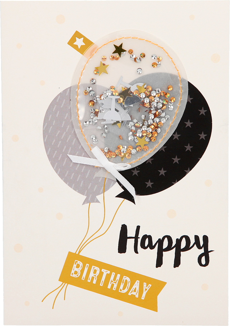 100 Glitzer Klappkarte Geburtstagskarte Anlasskarte Happy Birthday