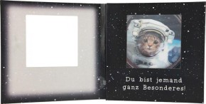 Geburtstagskarte Klappkarte 3D mit Musik & Licht Intergalaktische Geburtstagsgrüße