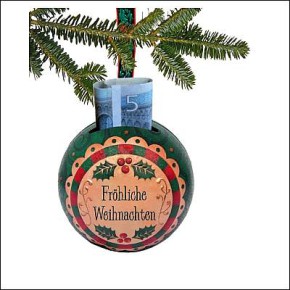 Persönliche Weihnachtskugel mit Namen Monika