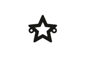 Versilbertes Armband mit Stern (Symbol)